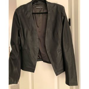 Black Faux Leather Jacket!!